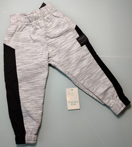 Calça Moletom Infantil Menino Mescla Com Estampa Creative - Imagem 3