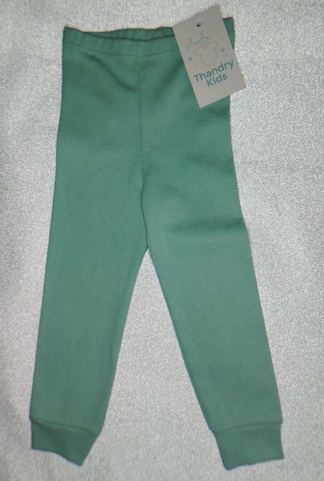 Calça Bebê Unissex Verde 6 a 9 Meses (100% Algodão) - Imagem 4