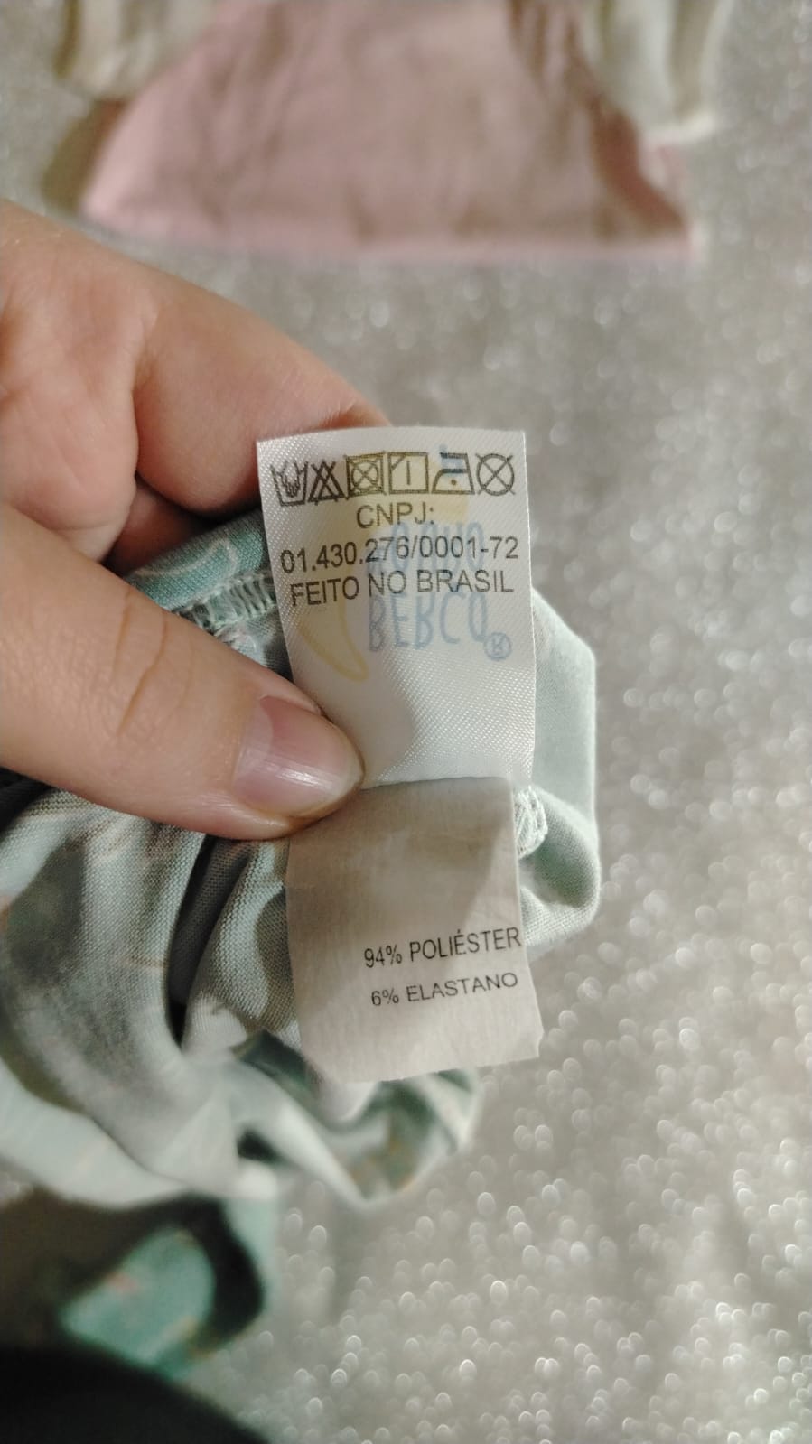 Body Menina P (1 a 3 meses) Manga Longa Verde Estampado Safari - Imagem 3