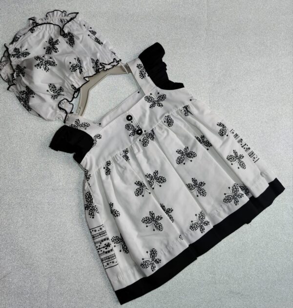 Vestido Infantil com Calcinha Borboleta Preto P (1 a 3 meses) - Imagem 4