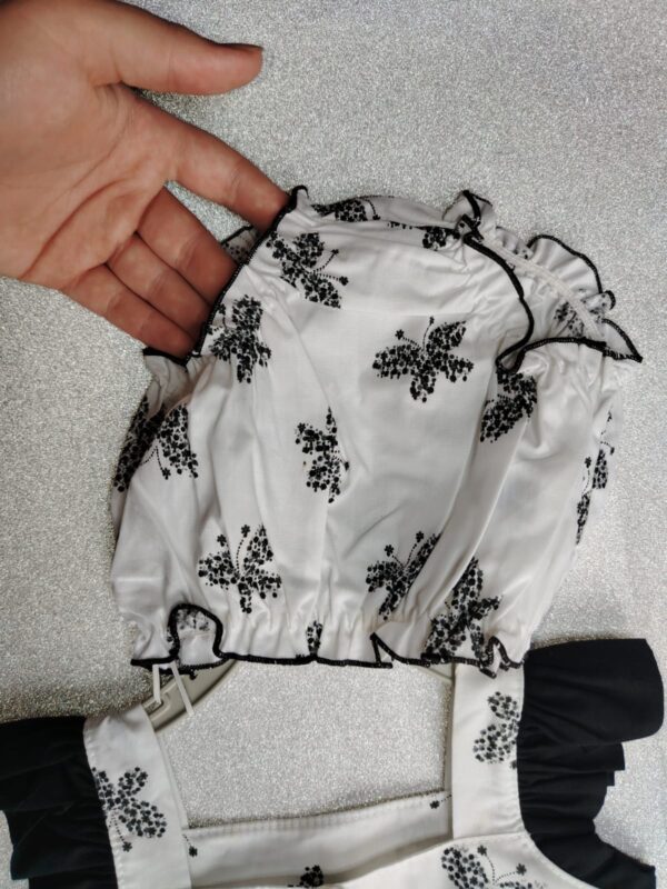Vestido Infantil com Calcinha Borboleta Preto P (1 a 3 meses) - Imagem 2