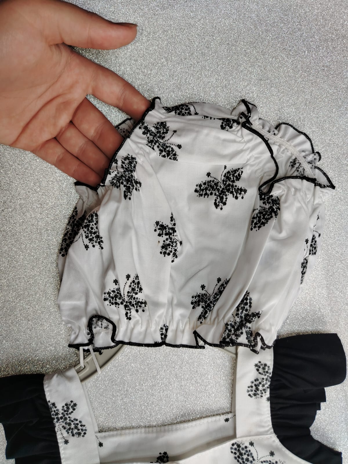 Vestido Infantil com Calcinha Borboleta Preto P (1 a 3 meses) - Imagem 2