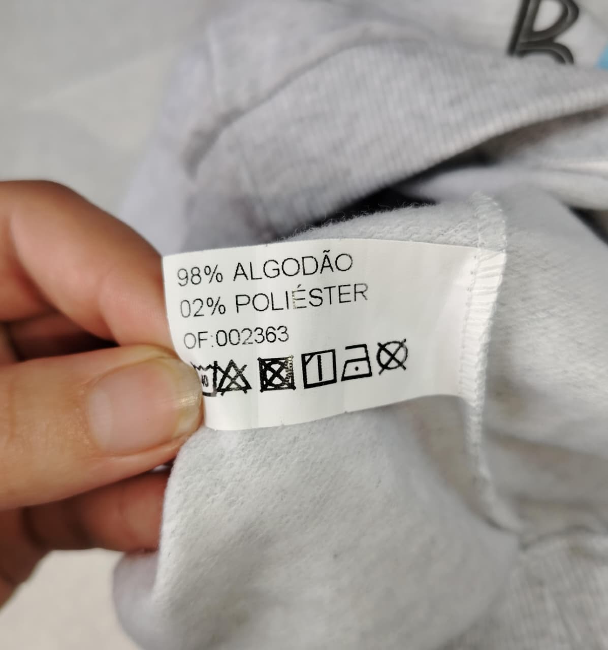 Conjunto Moletom Bebê Unissex Cinza com Capuz Peluciado – Hello Baby P (1 a 3 meses) - Imagem 2