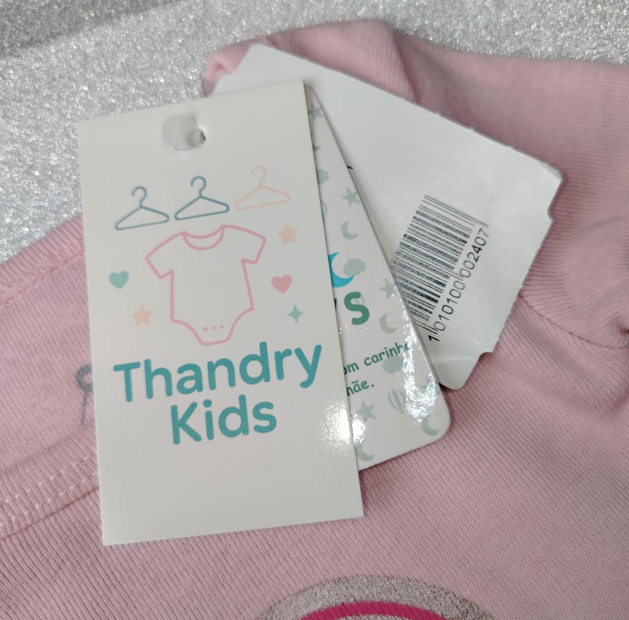Body Menina P (1 a 3 meses) – Rosa com Estampa Pirulito - Imagem 2