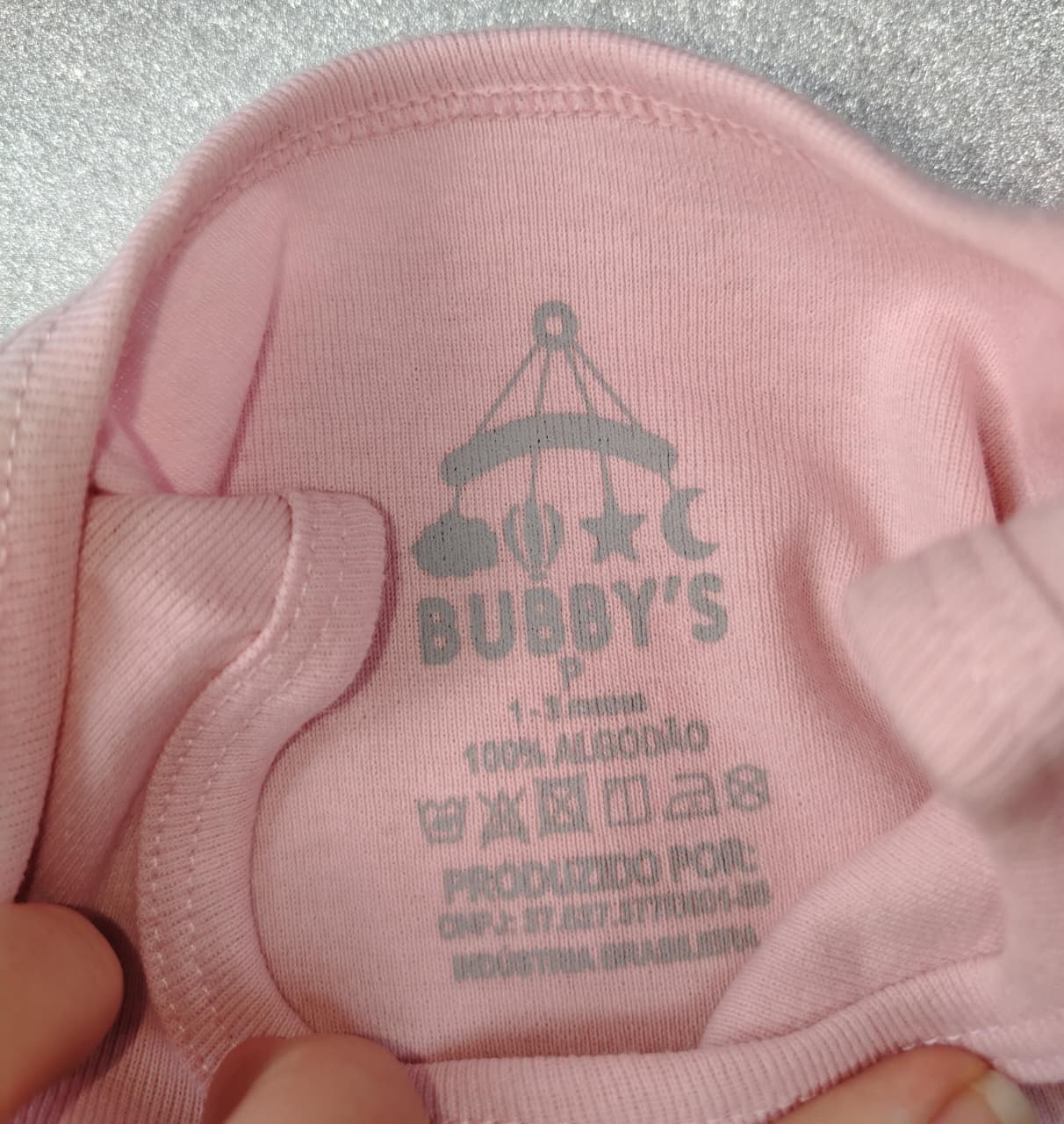 Body Menina P (1 a 3 meses) – Rosa com Estampa Pirulito - Imagem 3