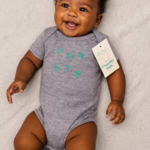 Body Menino RN (0 a 3 meses) – Cinza Gatinho