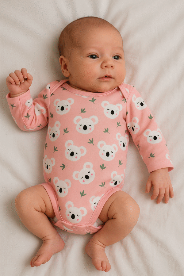 Body Manga Longa RN Koala Rosa