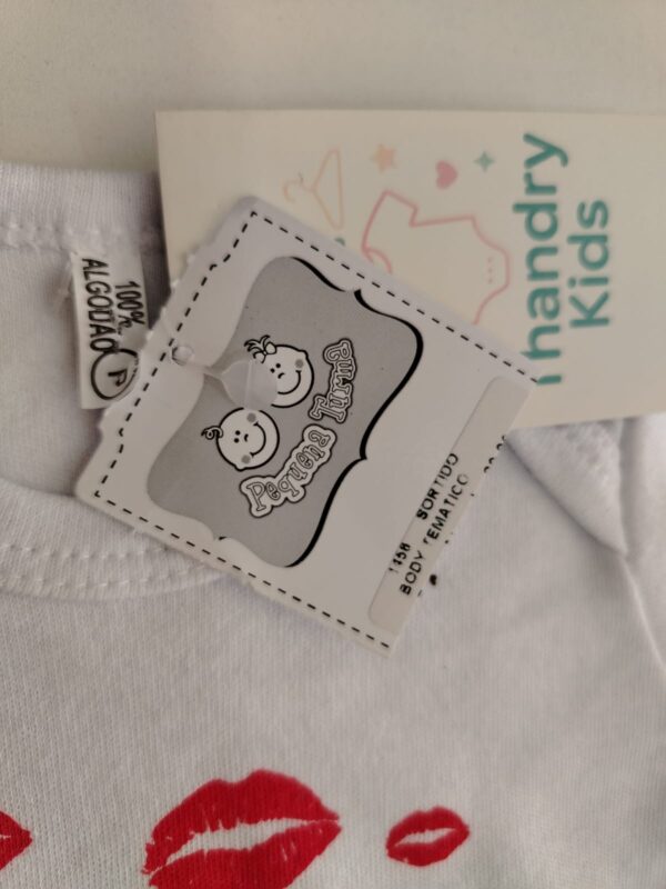 Body Infantil Branco Estampado "A Vovó Passou Por Aqui" – 100% Algodão - Imagem 4
