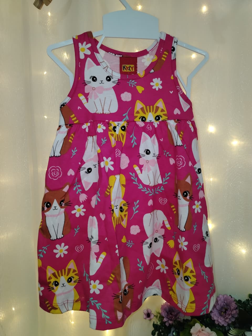 VESTIDO INF REGATA GATINHOS 1 AO 3 REF1001239 Tamanho 1 - Imagem 3