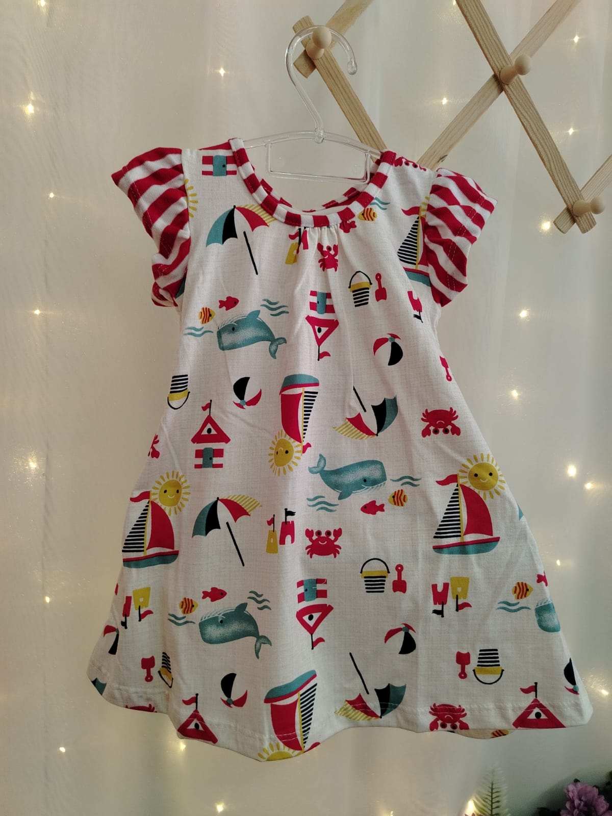 VESTIDO FEM INF LISTRA ESTAMPA MAR 1AO3 REF1000192 tamanho 1 - Imagem 6