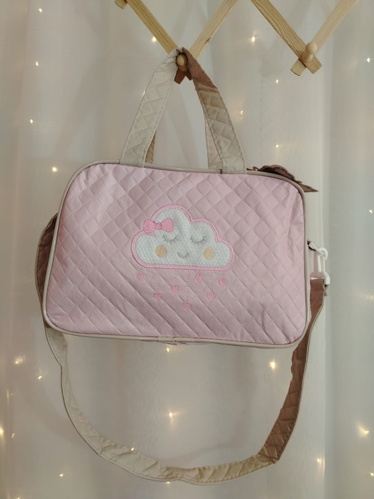 KIT 2PCS BOLSA MATERNIDADE CHUVA REF231/32 ROSA - Imagem 2