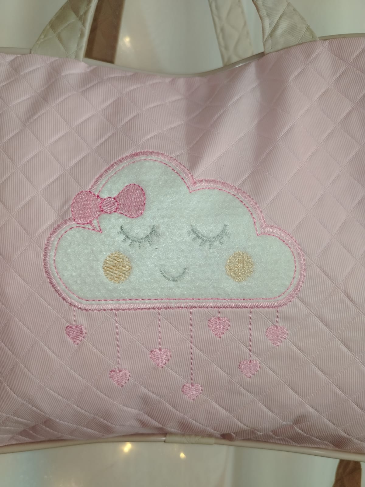 KIT 2PCS BOLSA MATERNIDADE CHUVA REF231/32 ROSA - Imagem 5