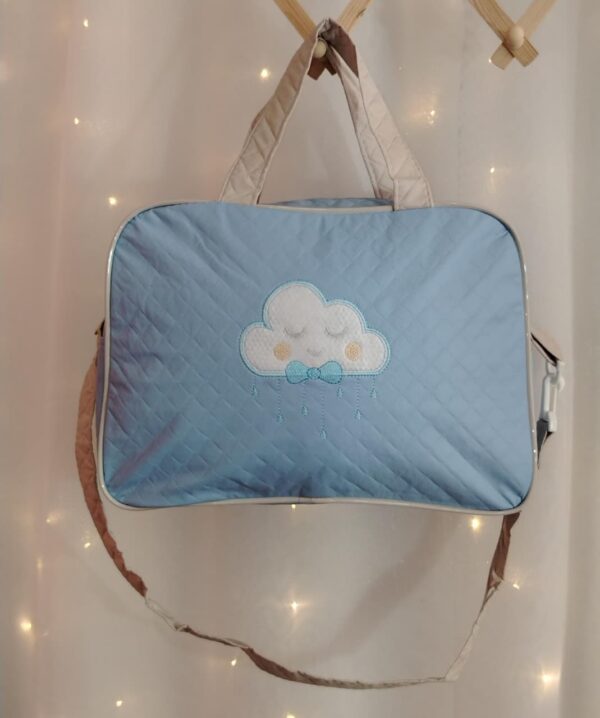 KIT 2PCS BOLSA MATERNIDADE CHUVA REF231/32 AZUL CLARO - Imagem 2