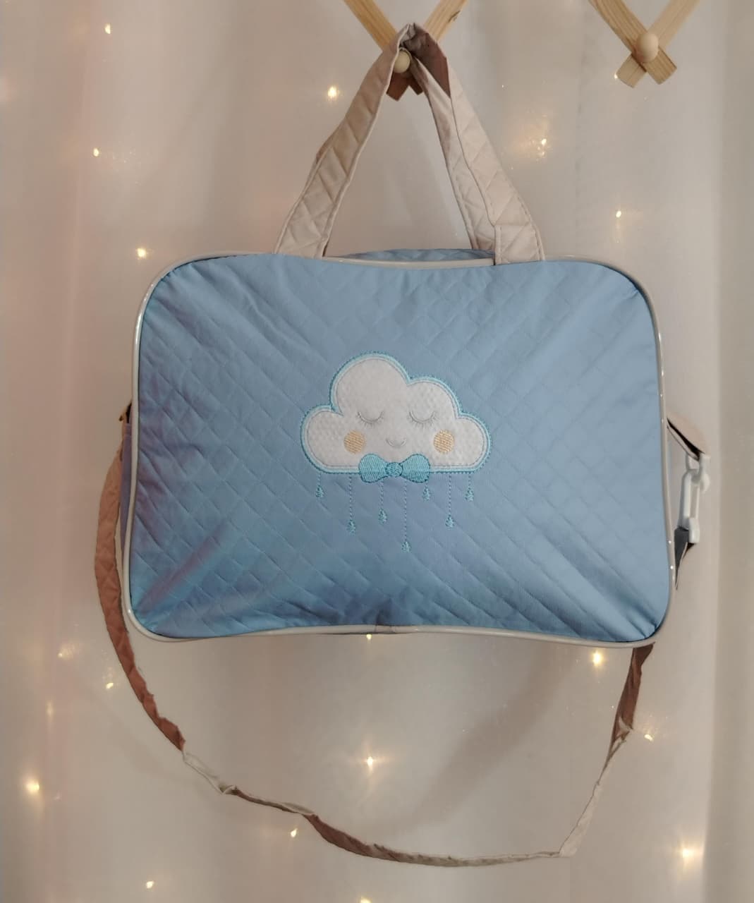 KIT 2PCS BOLSA MATERNIDADE CHUVA REF231/32 AZUL CLARO - Imagem 2
