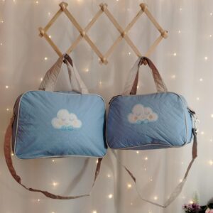 KIT 2PCS BOLSA MATERNIDADE CHUVA REF231/32 AZUL CLARO