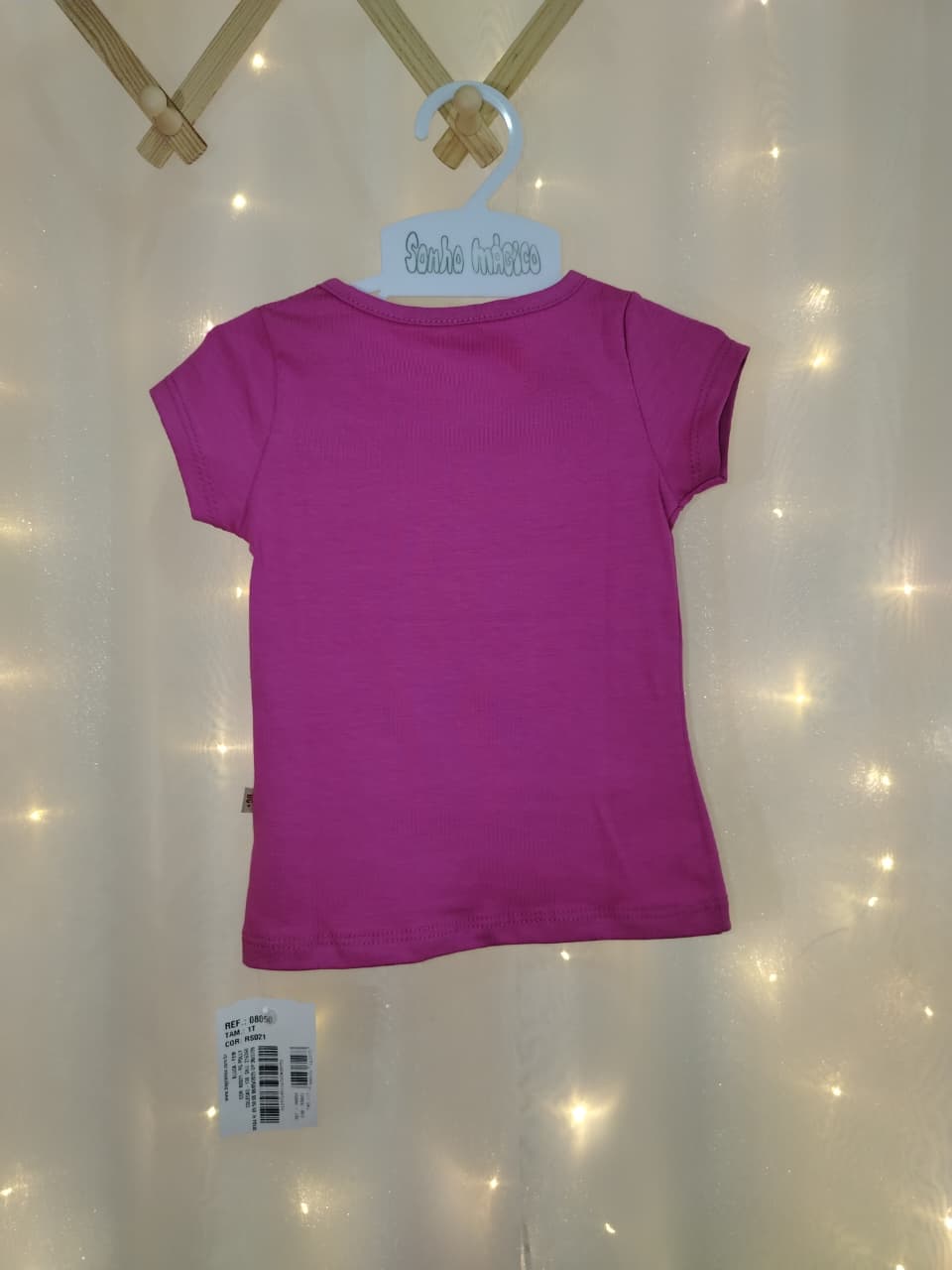 BLUSA MC FEM INF BASIC 1AO3 REF08050 TAMANHO 1 ROSA - Imagem 5