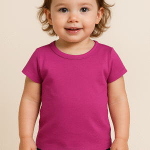 BLUSA MC FEM INF BASIC 1AO3 REF08050 TAMANHO 1 ROSA