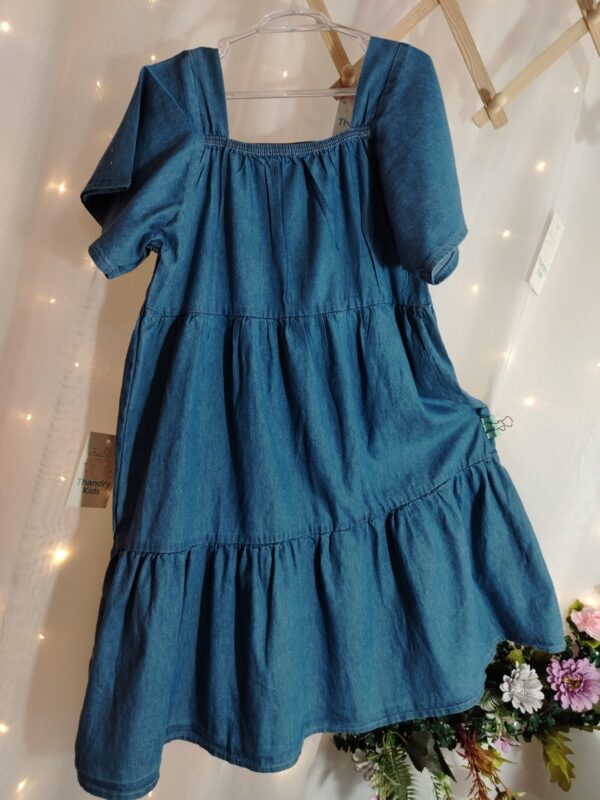 Vestido Jeans Menina Tam 10 (7 a 10 anos) 8512001198 - Imagem 4