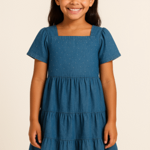 Vestido Jeans Menina Tam 10 (7 a 10 anos) 8512001198