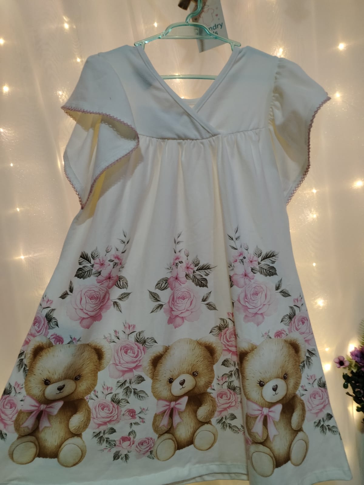VESTIDO MC INF URSINHO FLORES 4AO8 REF2001001 TAMANHO 6 - Imagem 3