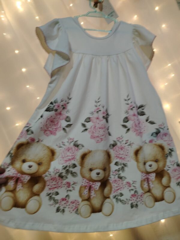 VESTIDO MC INF URSINHO FLORES 4AO8 REF2001001 TAMANHO 6 - Imagem 2