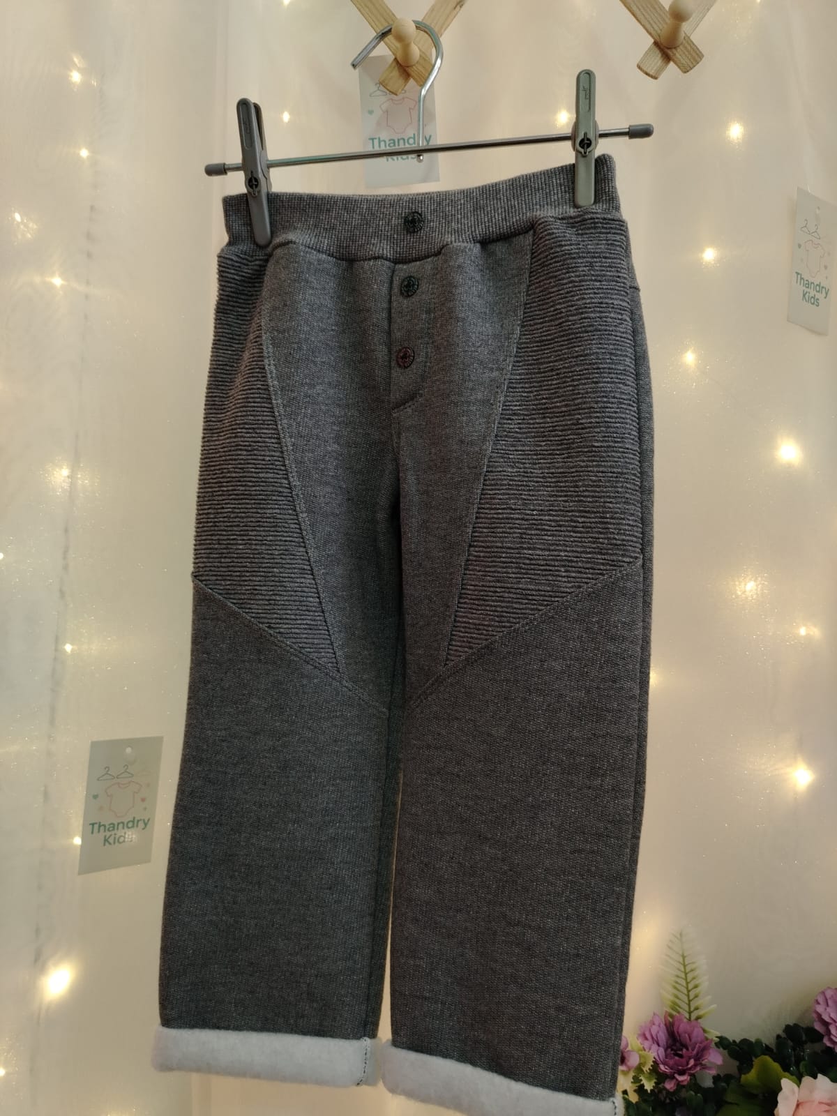 Calça Infantil Mescla Texturizada com Botões – Menino Tamanho 2  SKU: - Imagem 5