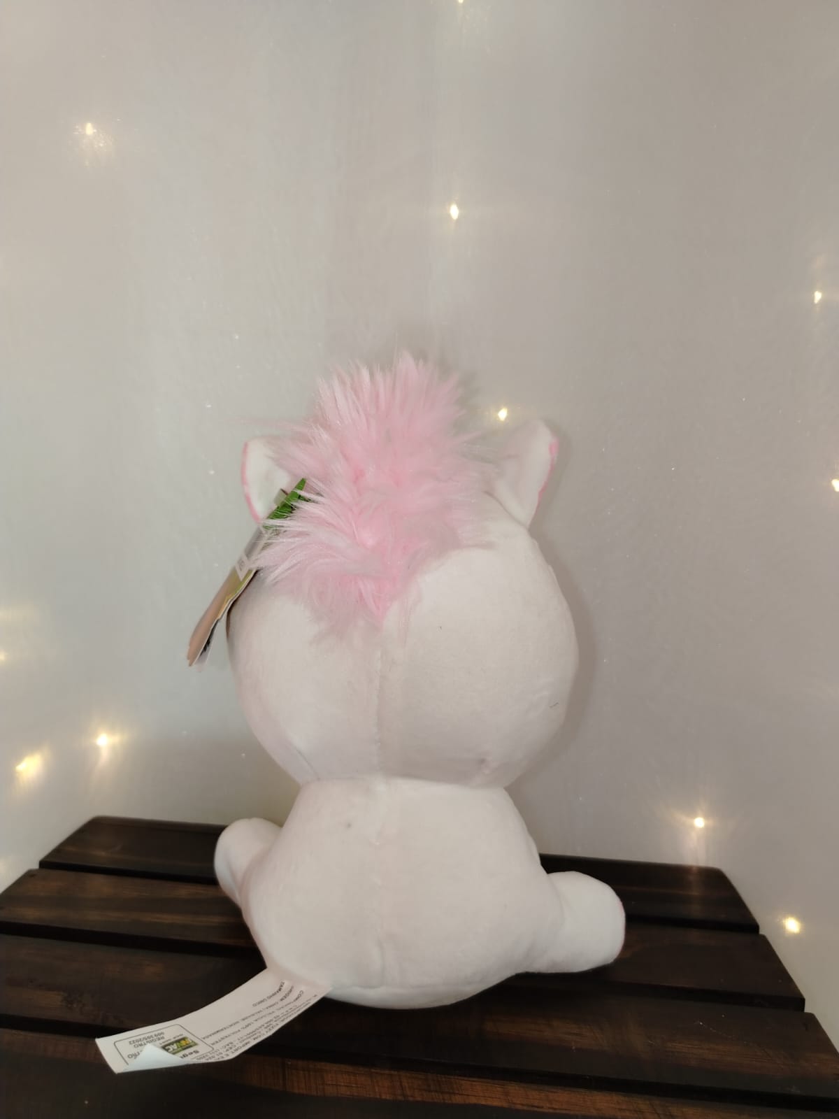 ANIMAIS PELUCIA SORT. 18CM RF.F1798 FIZZY Unicórnio de Pelúcia Branco com Rosa - Imagem 2