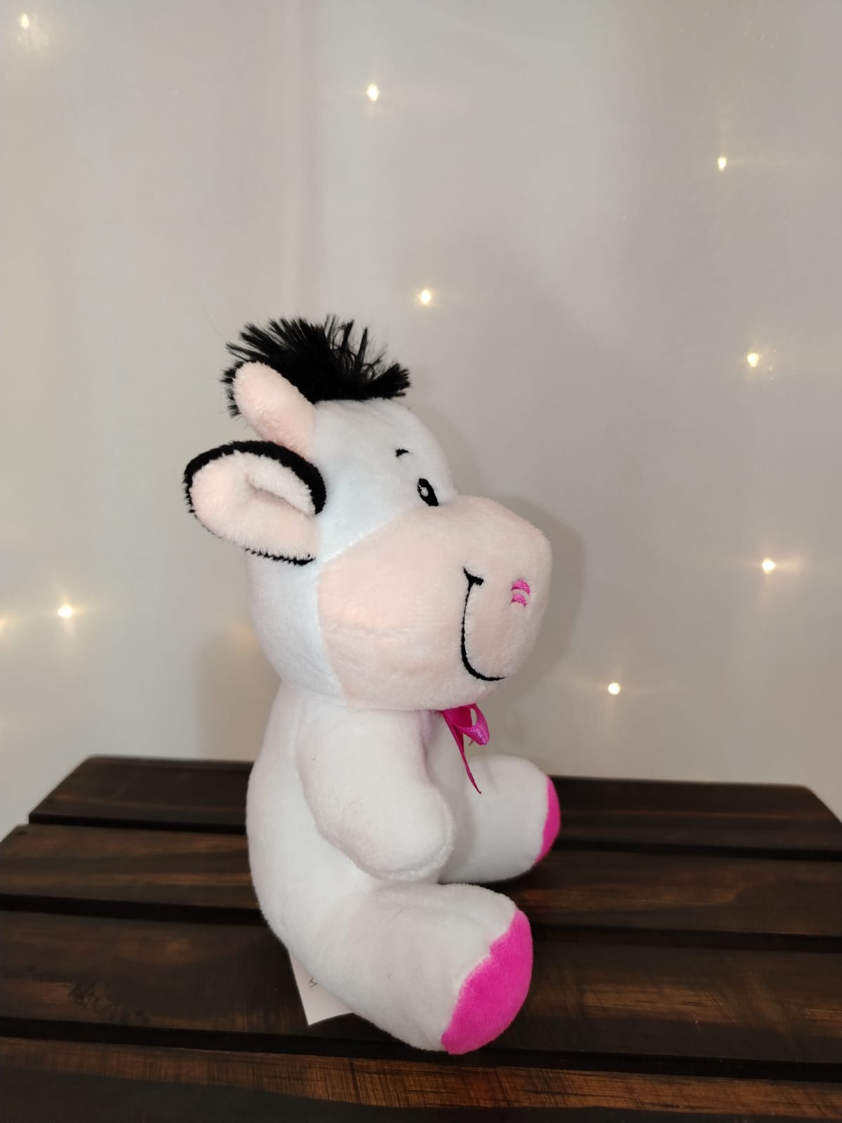ANIMAIS PELUCIA SORT. 15CM RF.F1787 FIZZY vaca com cabelinhos  P - Imagem 2