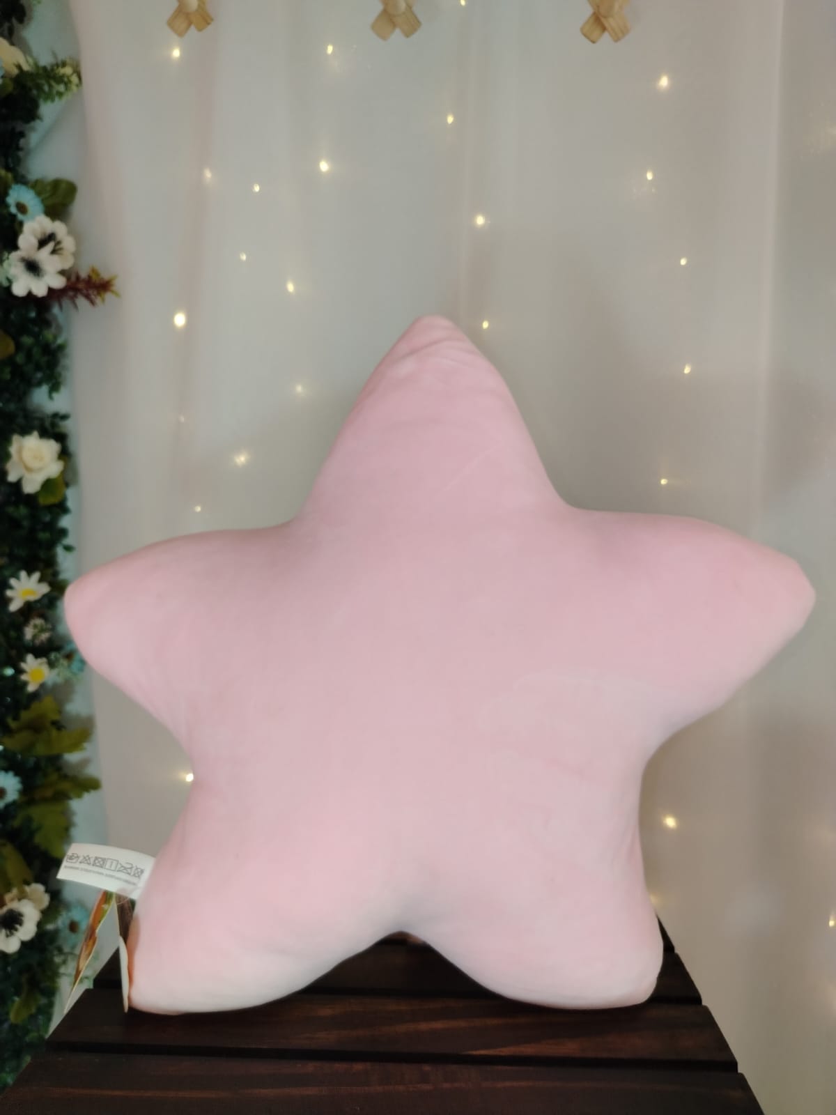 Almofada Estrela Rosa de Pelúcia – Fizzy (+18M)  tamanho GG - Imagem 2