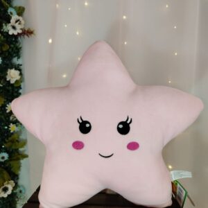 Almofada Estrela Rosa de Pelúcia – Fizzy (+18M)  tamanho GG
