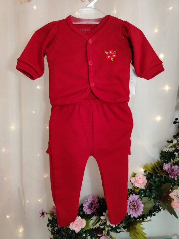 Conjunto Pagão Menina Vermelho RN (0 a 2 meses) 0306052 - Imagem 4