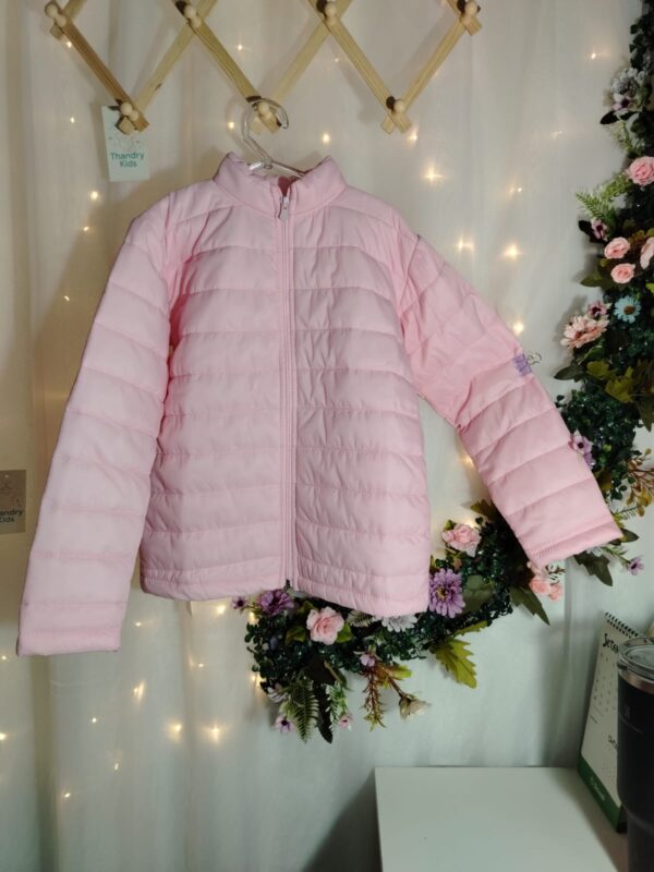 Jaqueta Puffer Menina Rosê Tamanho 10  ref 25284 - Imagem 2