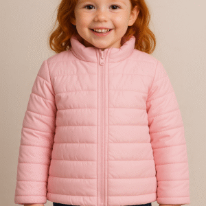 Jaqueta Puffer Menina Rosê Tamanho 10  ref 25284