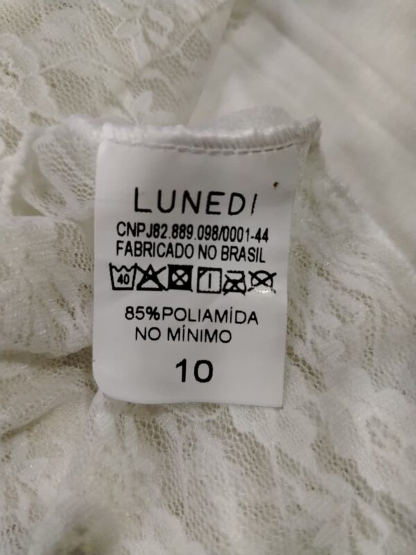 Vestido Renda Menina Tamanho 10 (9 a 10 anos) 09839803 - Imagem 7