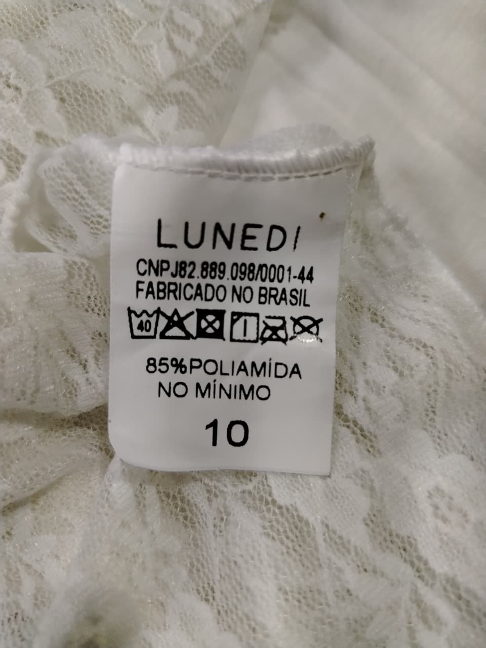 Vestido Renda Menina Tamanho 10 (9 a 10 anos) 09839803 - Imagem 7