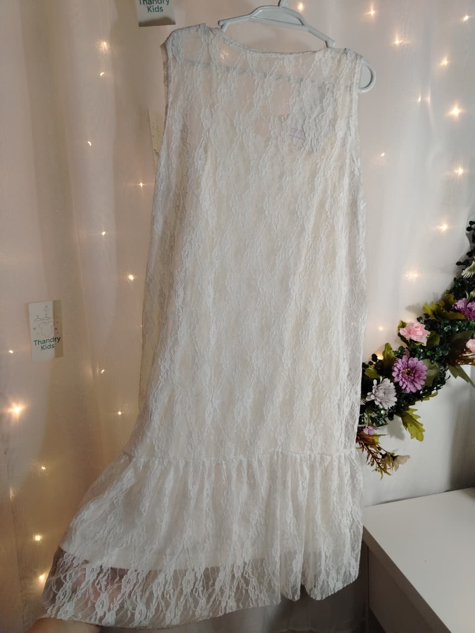 Vestido Renda Menina Tamanho 10 (9 a 10 anos) 09839803 - Imagem 4