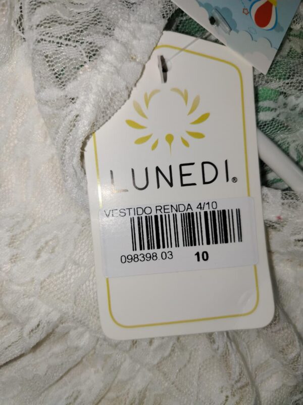 Vestido Renda Menina Tamanho 10 (9 a 10 anos) 09839803 - Imagem 6