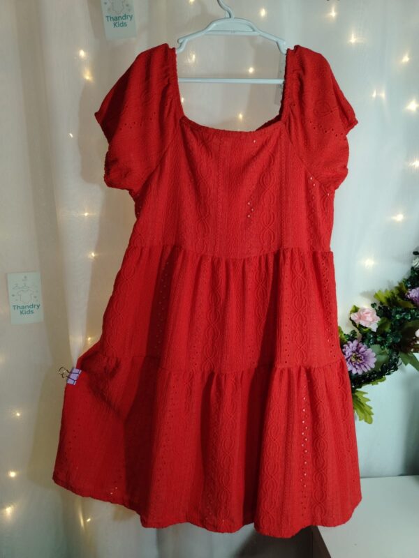 Vestido Malha Laise Menina Tamanho 10 (7 a 10 anos) 50888 - Imagem 3