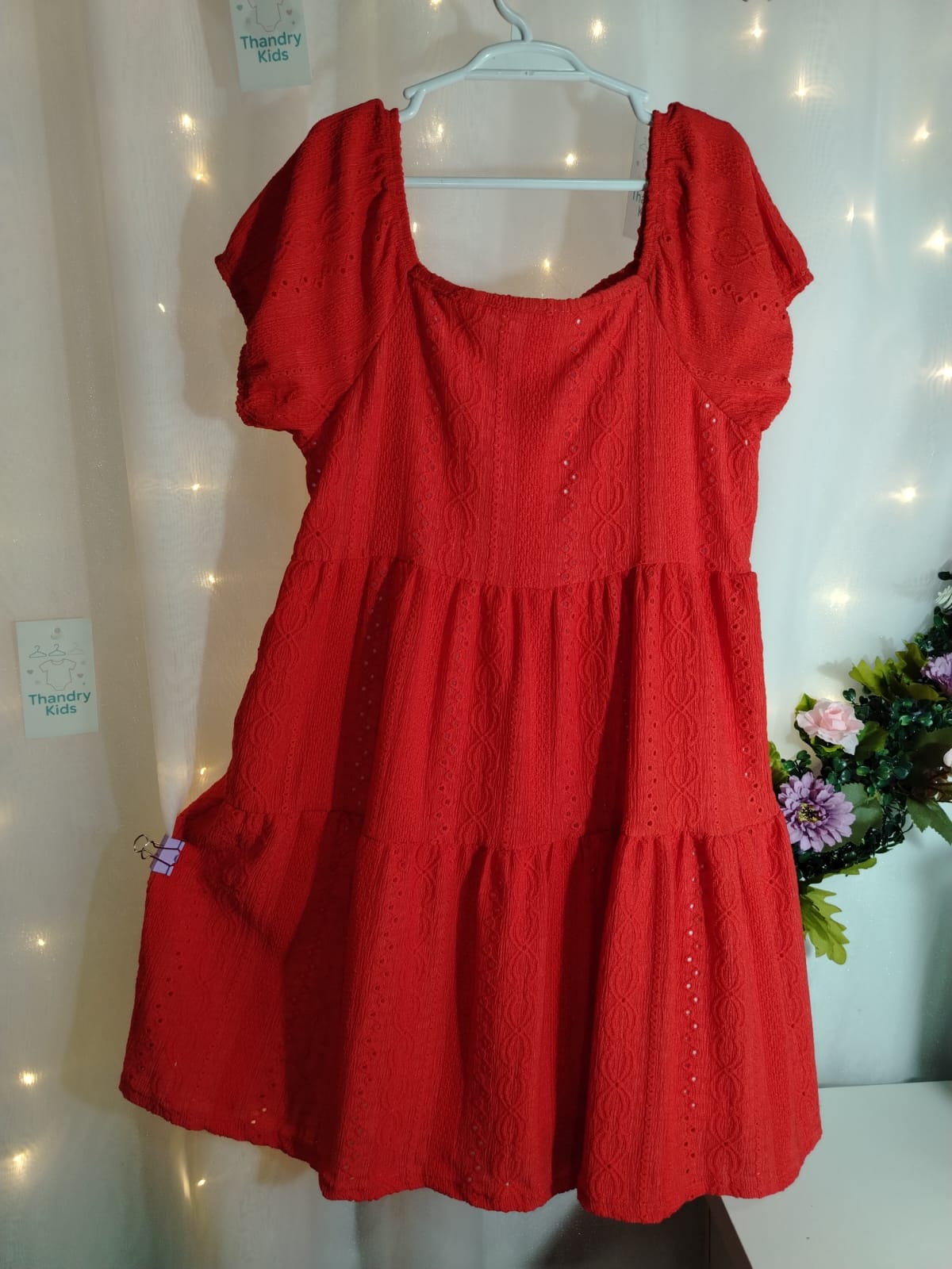 Vestido Malha Laise Menina Tamanho 10 (7 a 10 anos) 50888 - Imagem 3
