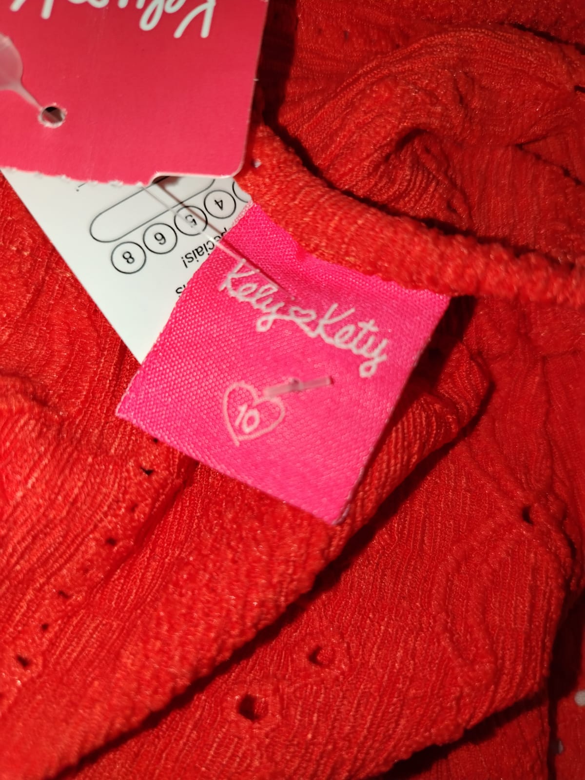 Vestido Malha Laise Menina Tamanho 10 (7 a 10 anos) 50888 - Imagem 4