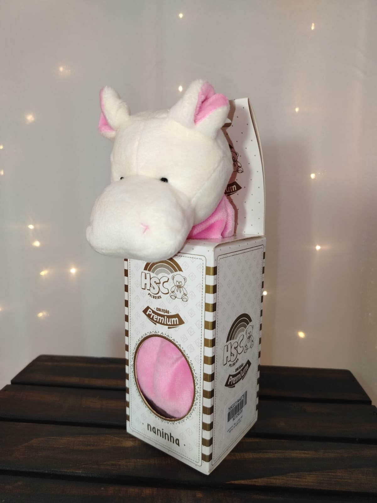 Naninha Hipopótamo Rosa HSC Pelúcias Premium - Imagem 5