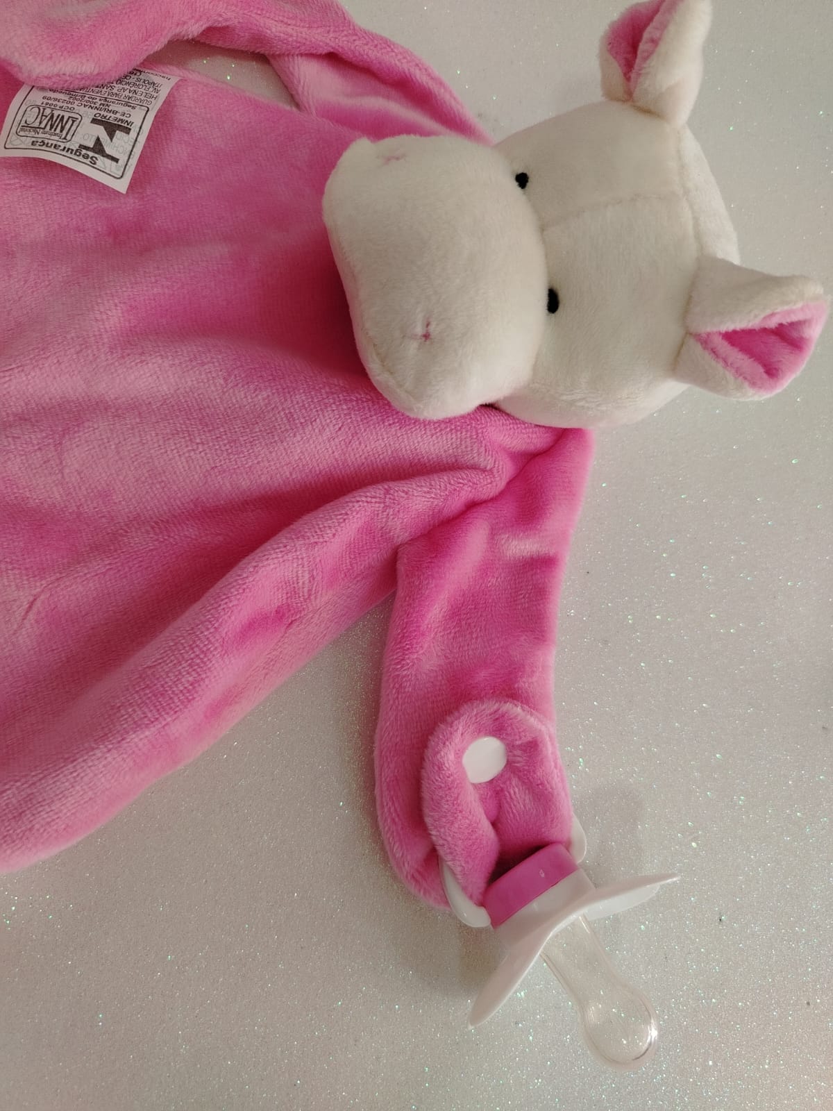 Naninha Hipopótamo Rosa HSC Pelúcias Premium - Imagem 2
