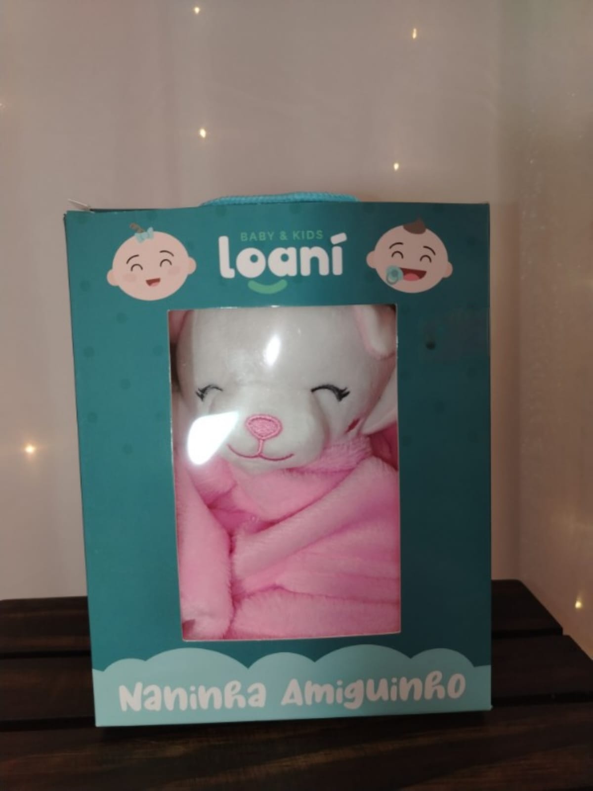 Naninha Gatinha Rosa com Prendedor de Chupeta Loani Baby & Kids - Imagem 5