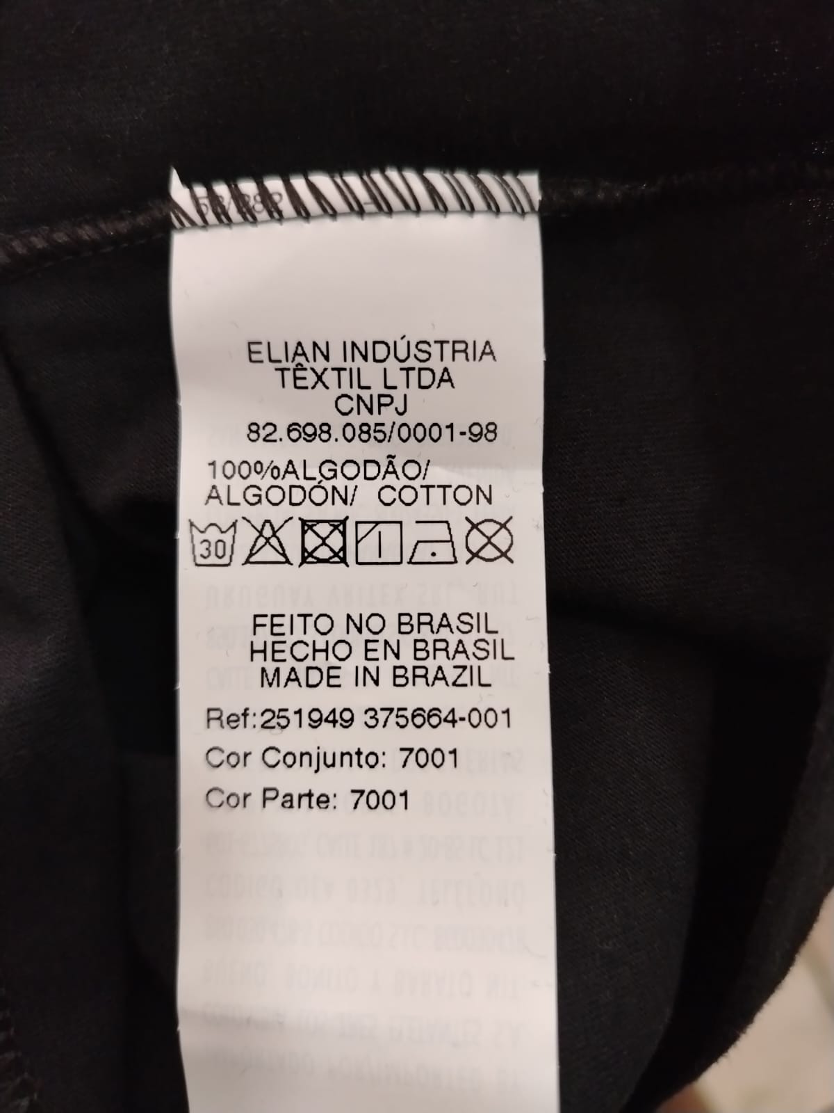 CONJ MC FEM JUV SHORTS CARGO 10 AO 16 REF251949 TAMANHO 10 preto - Imagem 5