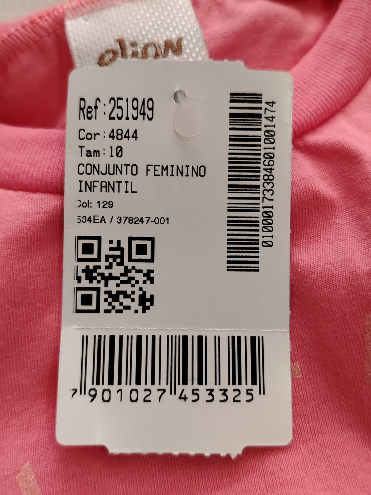 CONJ MC FEM JUV SHORTS CARGO 10 AO 16 REF251949 TAMANHO 10 - Imagem 7