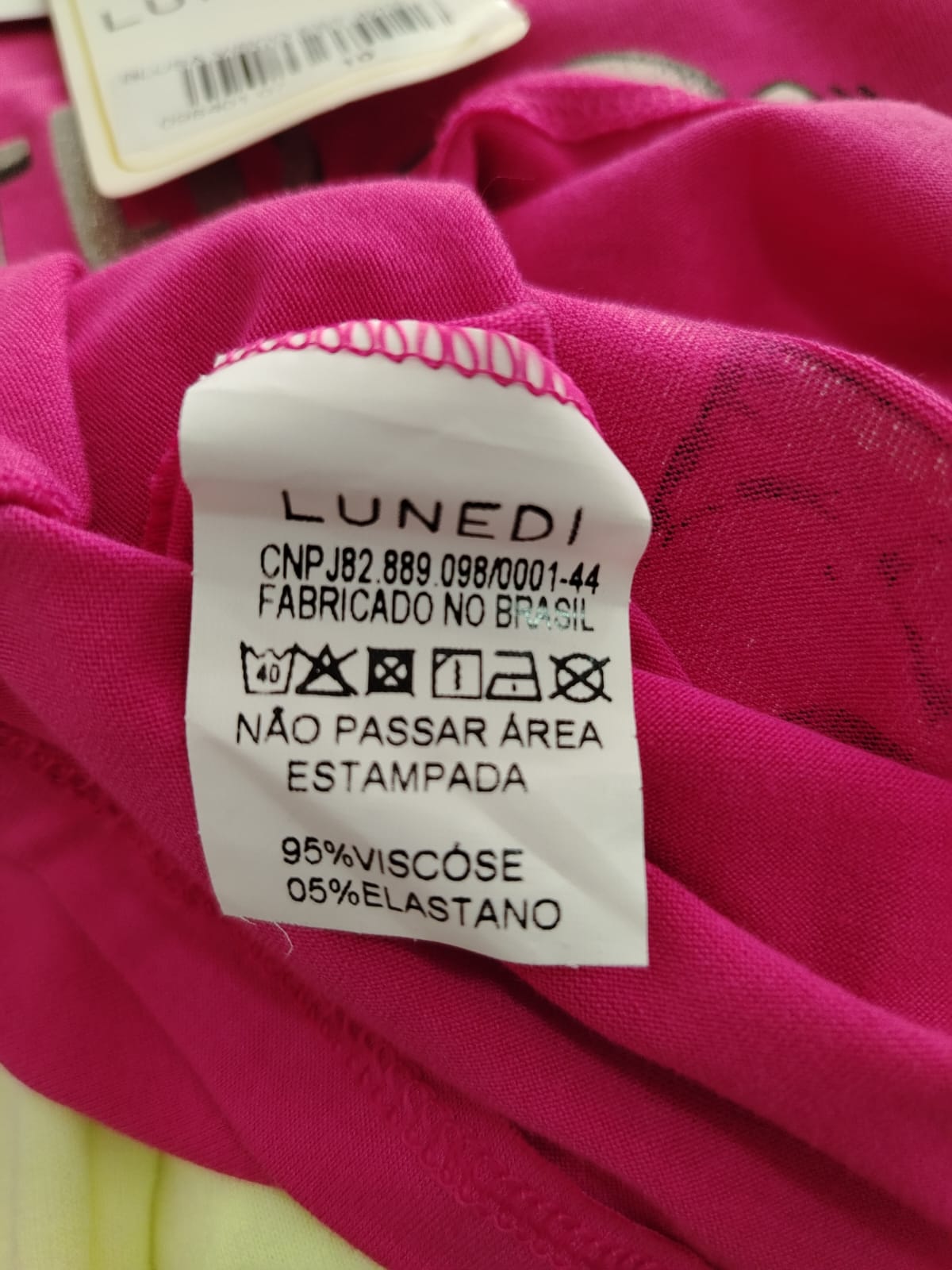 Conjunto Feminino LUNEDI Keep Moving Pink e Amarelo –  09840107 Tamanho 10 - Imagem 8