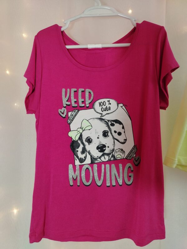 Conjunto Feminino LUNEDI Keep Moving Pink e Amarelo –  09840107 Tamanho 10 - Imagem 6