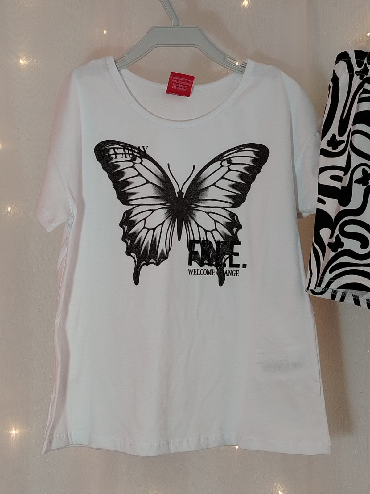 CONJ FEM JUV MC BORBOLETA FREE 10AO16 REF1000565 TAMANHO 10 - Imagem 3