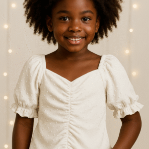 Blusa Infantil Menina Princess Branco Dolce Teen – 3165 Tamanho 10