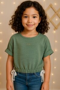 BLUSA MC FEM INF LACOS RENDA 6AO12 REF3650176 TAMANHO 10